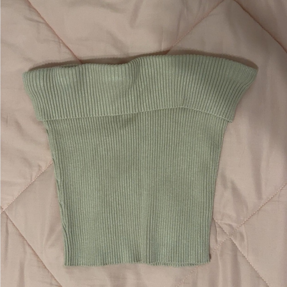 Tan White Fox Boutique Tube Top